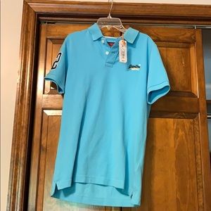 Superdry classics pique polo men’s medium NWT